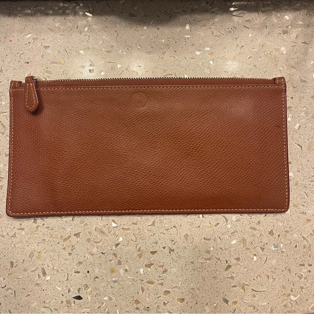 Coach Leather Pouch Brown
